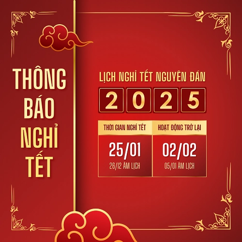 Lịch nghỉ Tết Nguyên Đán Ất Tỵ 2025