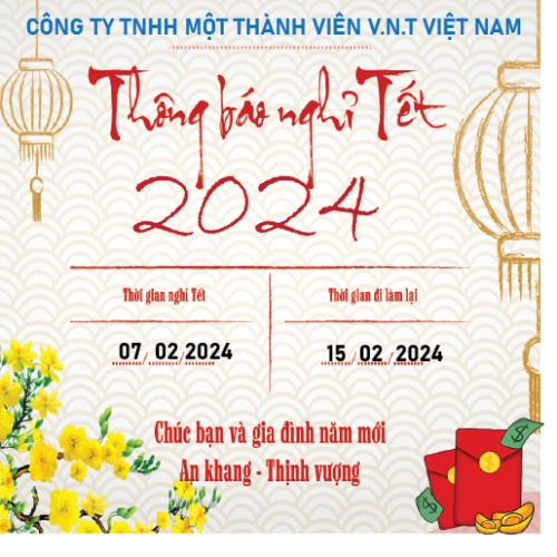 Thông báo lịch nghỉ Tết Nguyên Đán 2024
